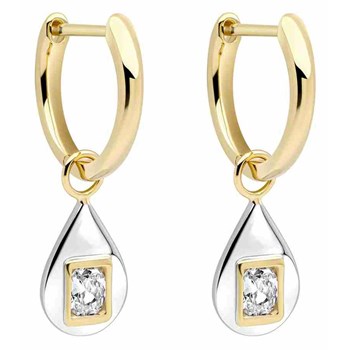 Gold-plated earrings in 925 sterling silver