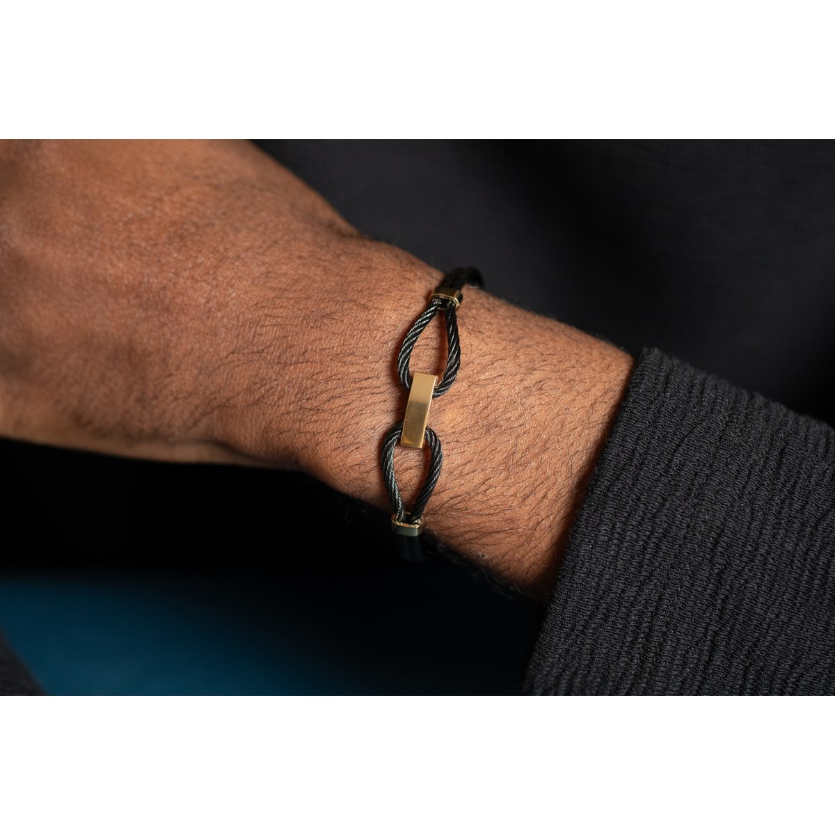 Bracelet rigide Gaël en Acier 316L - vue 2