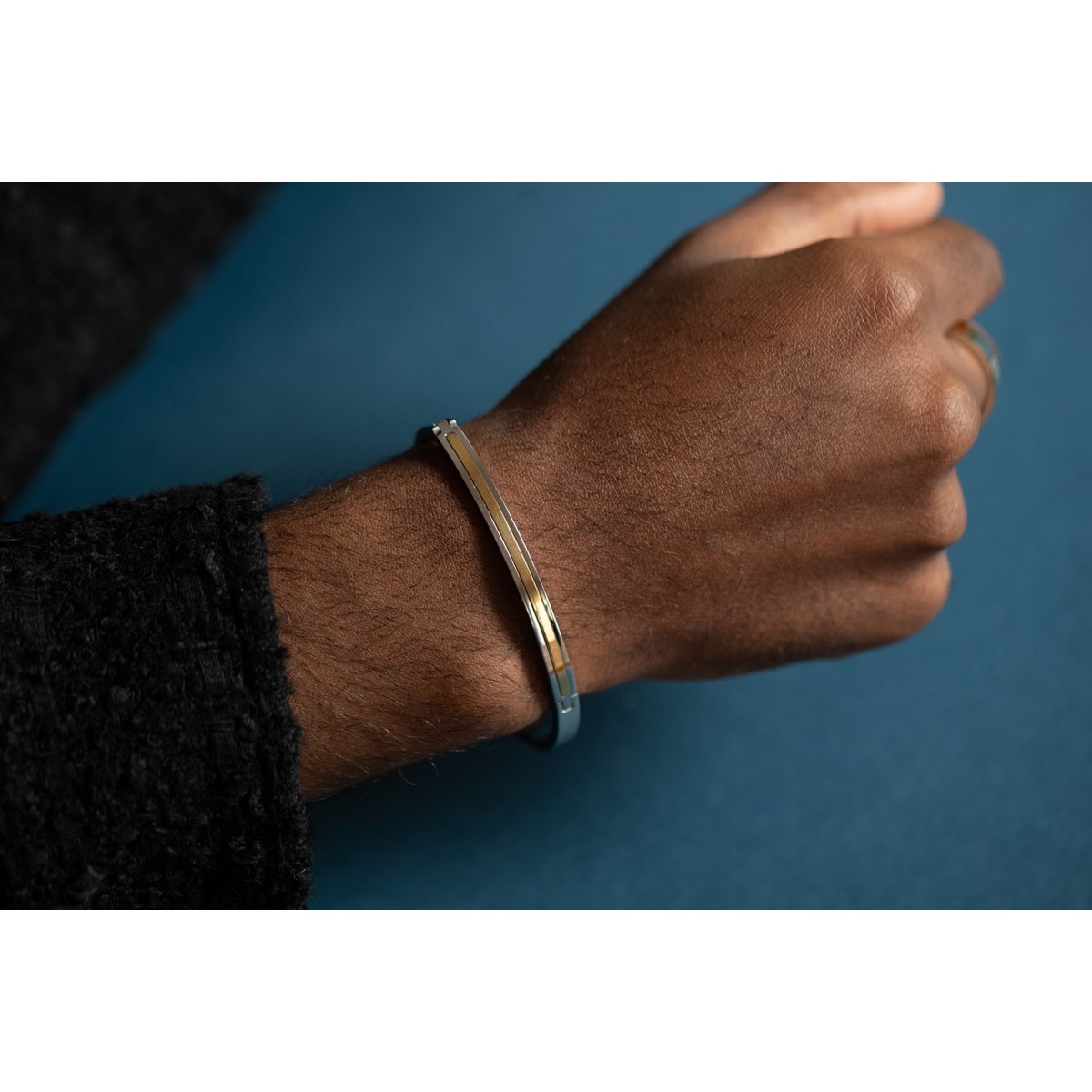Bracelet rigide Sacha en Acier 316L - vue 2