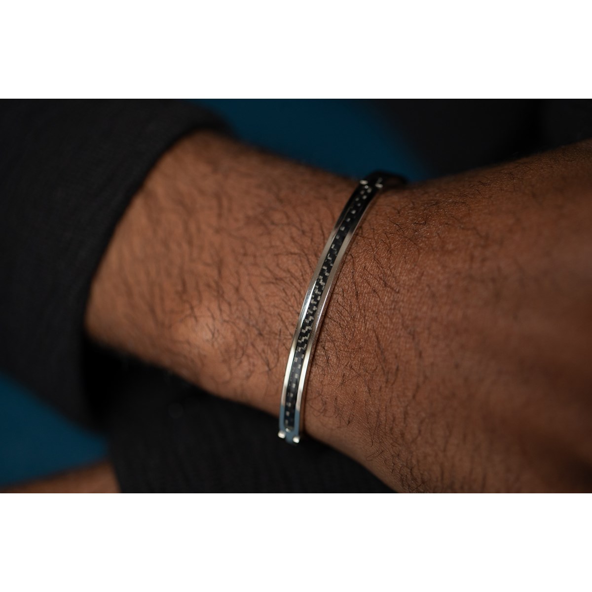 Bracelet rigide Sacha en Acier - vue 3