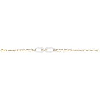 Bracelet Emma en Plaqué Or avec oxyde de zirconium blanc
