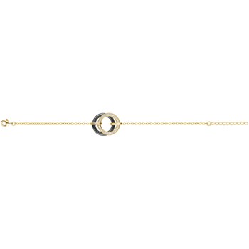 Bracelet Ava en Plaqué Or avec oxyde de zirconium blanc