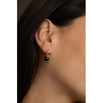 Boucles d'oreilles pendantes Layla en Plaqué Or avec oxyde de zirconium blanc