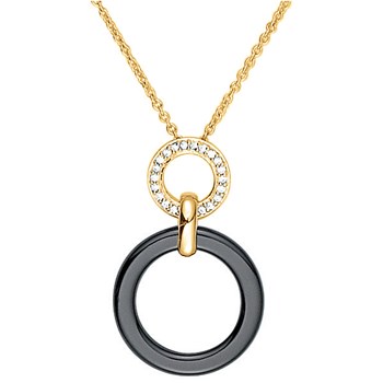 Collier Emily en Plaqué Or avec oxyde de zirconium blanc