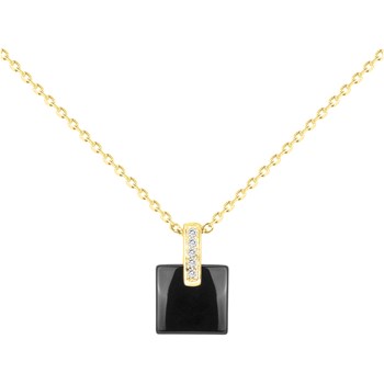 Collier Gisèle en Plaqué Or avec oxyde de zirconium blanc