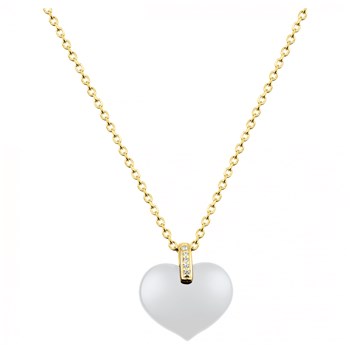 Collier Emelyne en Plaqué Or avec oxyde de zirconium blanc