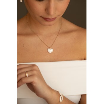 Collier Emelyne en Plaqué Or avec oxyde de zirconium blanc