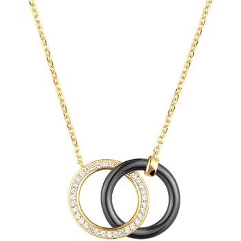 Collier Ava en Plaqué Or avec oxyde de zirconium blanc