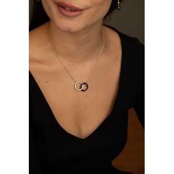 Collier Ava en Plaqué Or avec oxyde de zirconium blanc
