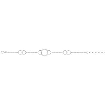 Bracelet souple multi-motifs en Argent avec oxyde de zirconium blanc