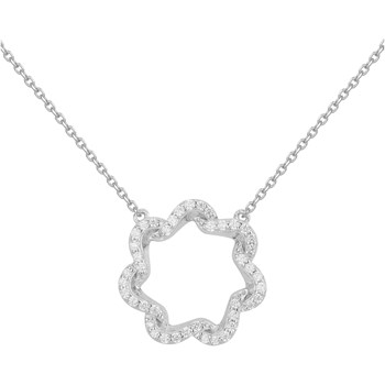 Collier en Argent avec oxyde de zirconium blanc