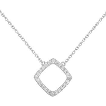 Collier en Argent avec oxyde de zirconium blanc