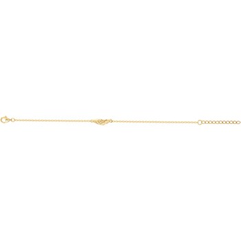 Bracelet souple mono-motif en Plaqué Or