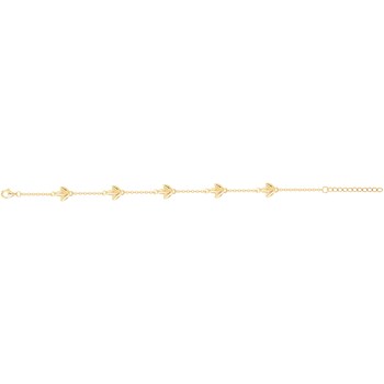 Bracelet souple multi-motifs en Plaqué Or