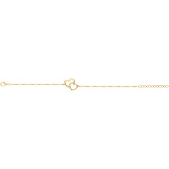 Bracelet souple mono-motif en Plaqué Or