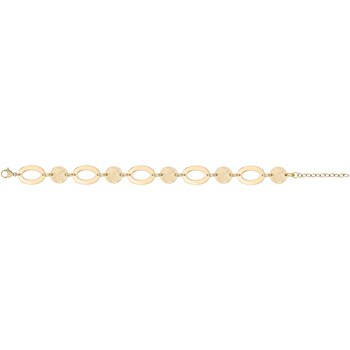 Bracelet souple multi-motifs en Plaqué Or