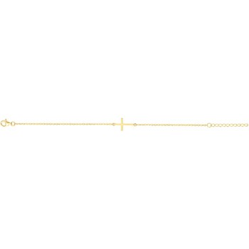 Bracelet souple mono-motif en Plaqué Or