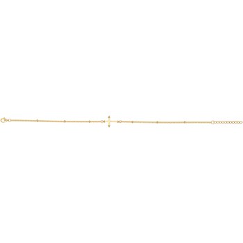 Bracelet souple mono-motif en Plaqué Or