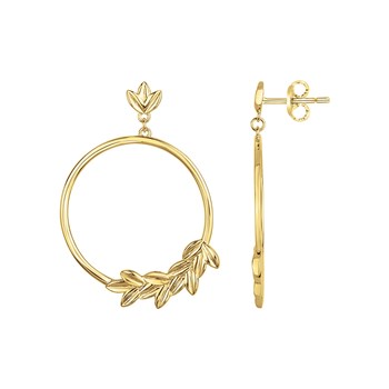 Boucles d'oreilles pendantes en Plaqué Or