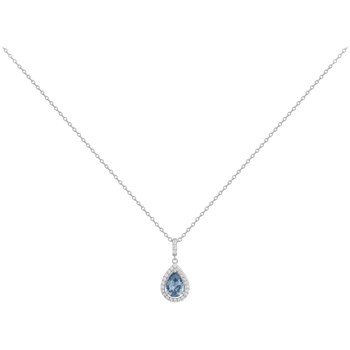Collier Philippine en Argent avec oxyde de zirconium bleu topaze
