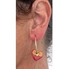 Boucles d'oreilles céramique - vue V2