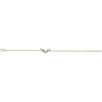 Bracelet en Plaqué Or avec oxyde de zirconium multicolore