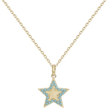 Collier en Plaqué Or avec turquoise