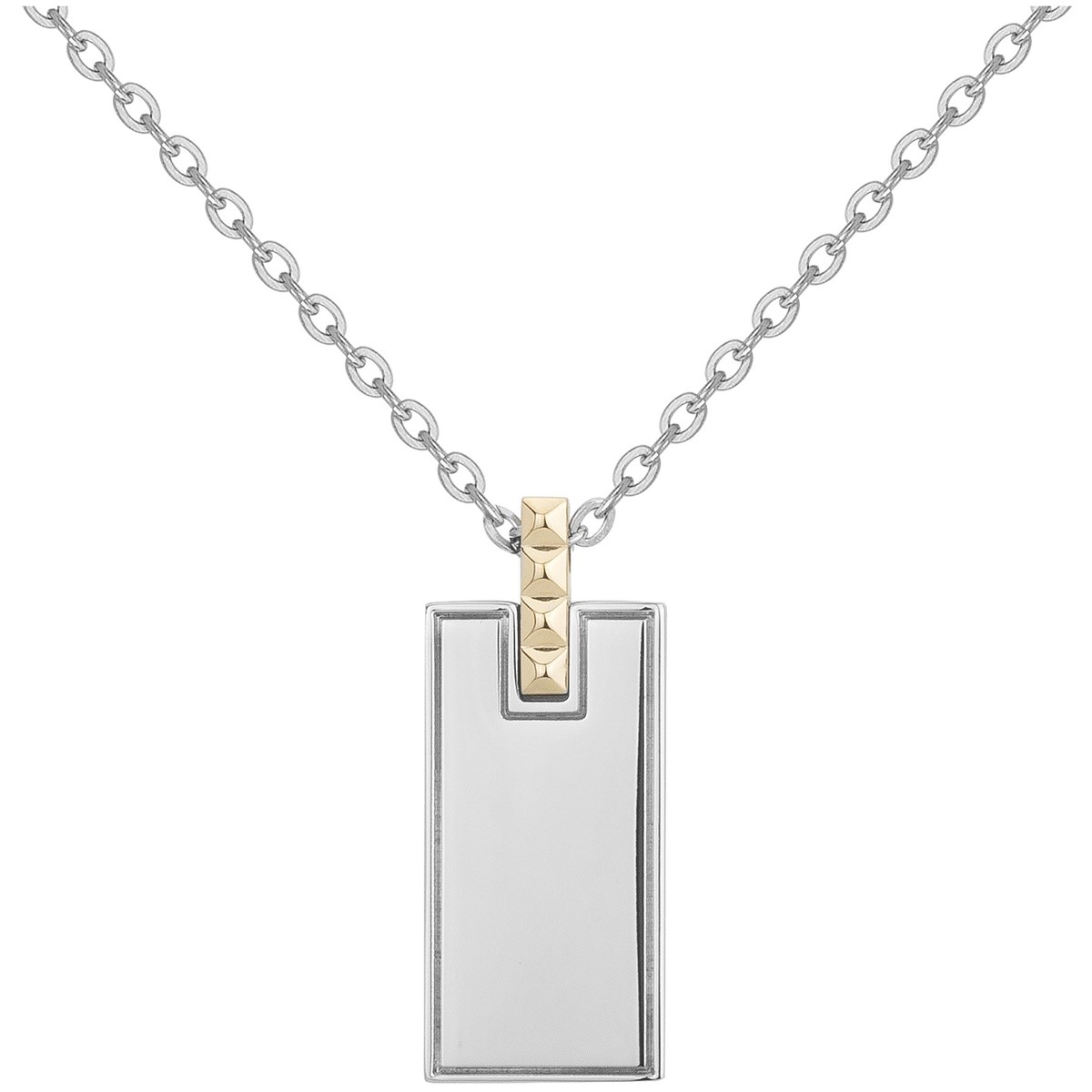 Collier mono-motif Bruce en Acier 316L