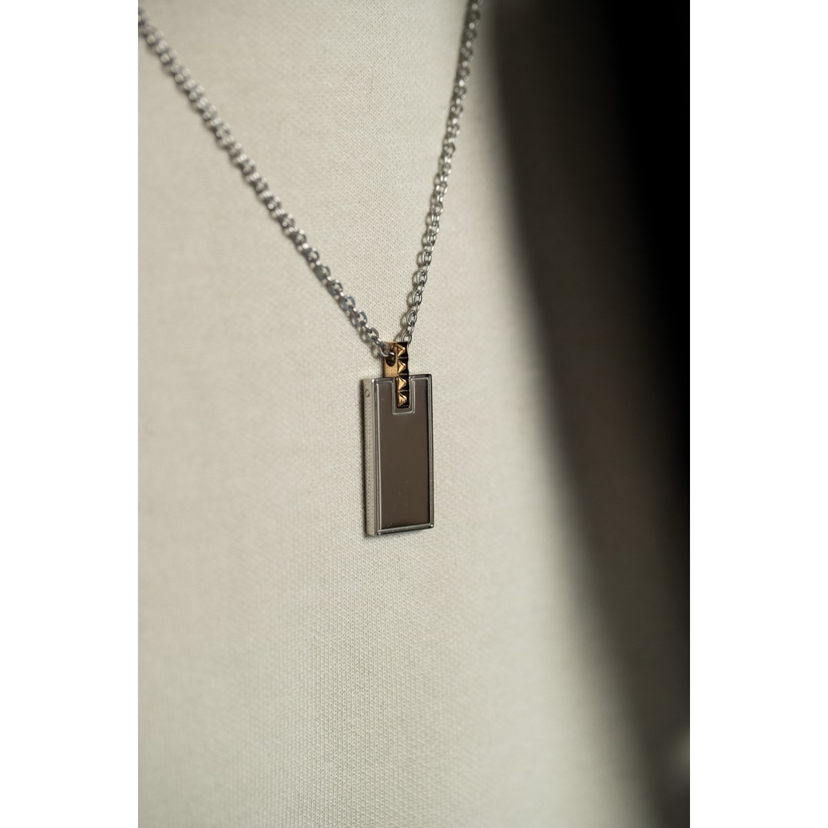Collier mono-motif Bruce en Acier 316L - vue 2