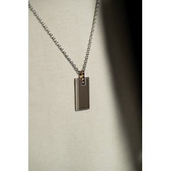Collier mono-motif Bruce en Acier 316L