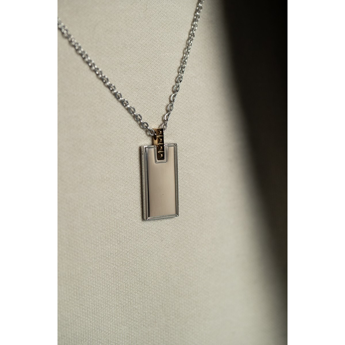 Collier mono-motif Bruce en Acier 316L - vue 3