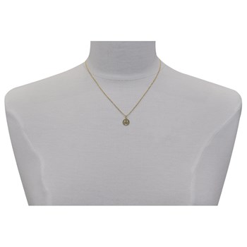Pendentif Argent Doré Médaille Ronde Smiley