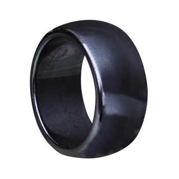 Bague Anneau Large d'Hématite - 10 mm