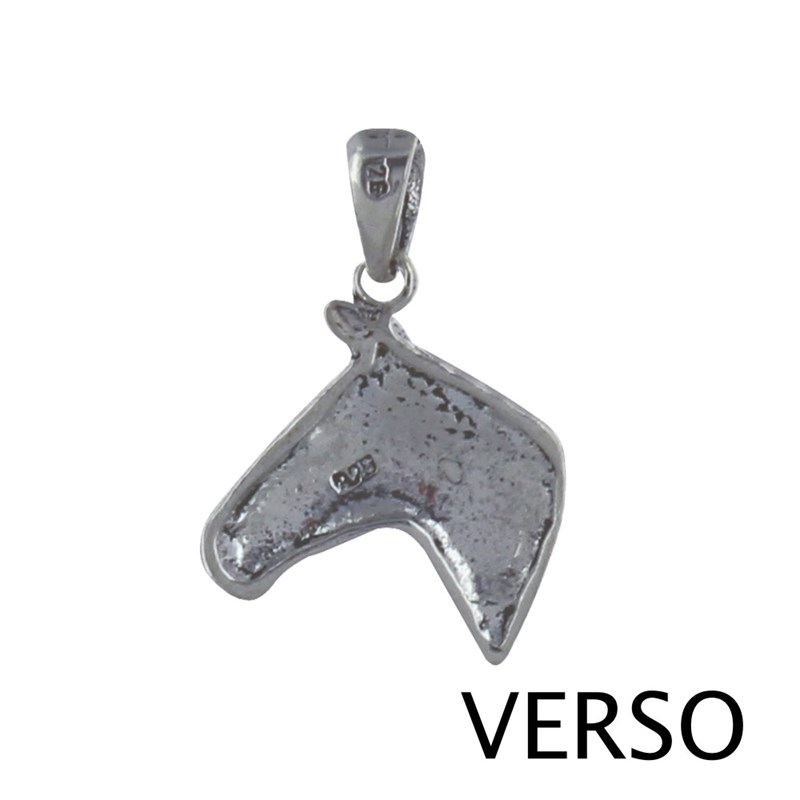 Pendentif Argent 925 Tête de Cheval - vue 2