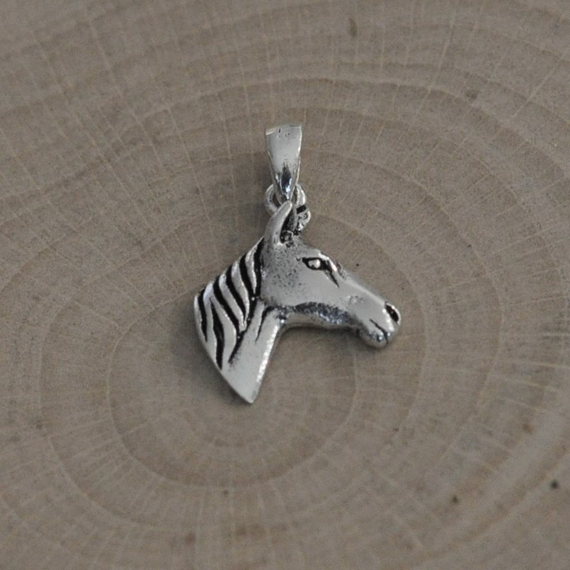 Pendentif Argent 925 Tête de Cheval - vue 4