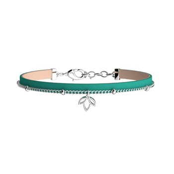 Bracelet Les Cadettes Lotus argenté
cuir rose nude et turquoise aquatic