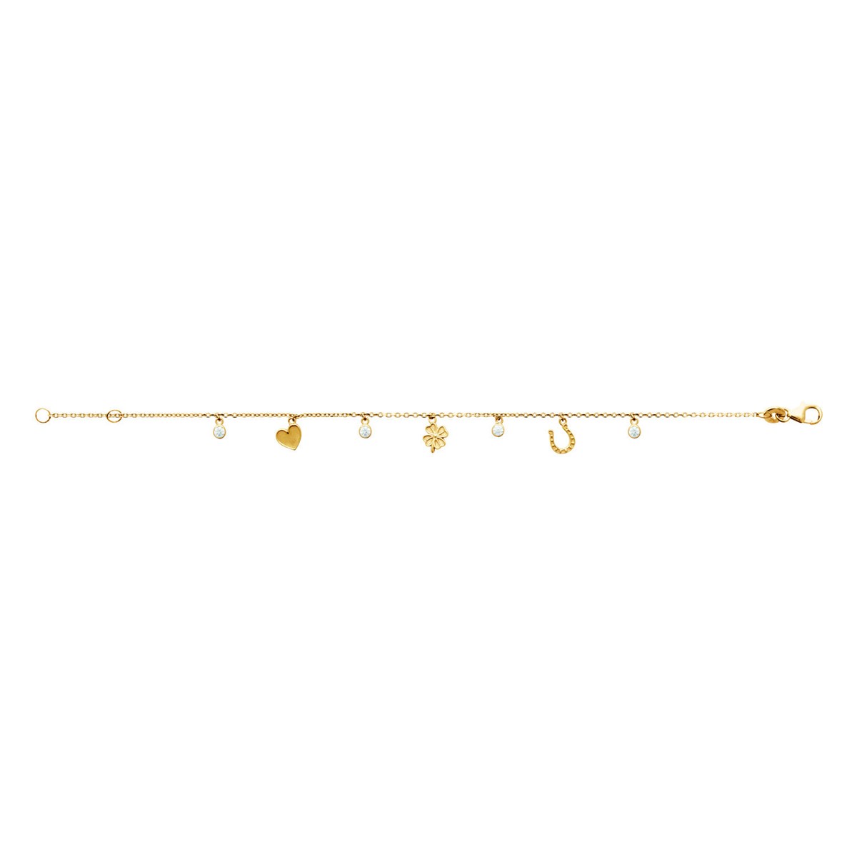 Bracelet Brillaxis symboles chance 18cm - vue 3