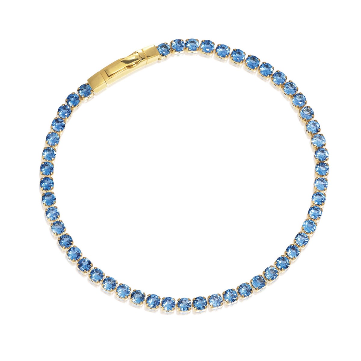 Bracelet SIF JAKOBS ELLERA GRANDE_x000D_
rivière oxydes de zirconium bleu