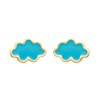 Boucles d'oreilles Brillaxis nuages bleus - vue V1