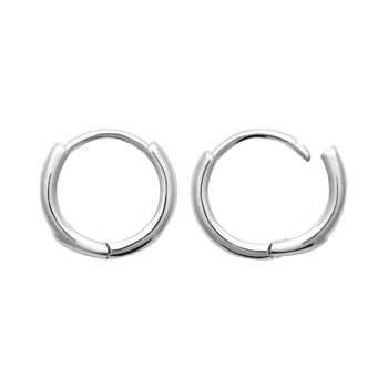 Boucles d'oreilles créoles Brillaxis argent 12 mm