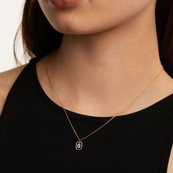 Collier Pdpaola Lettre O Mini doré