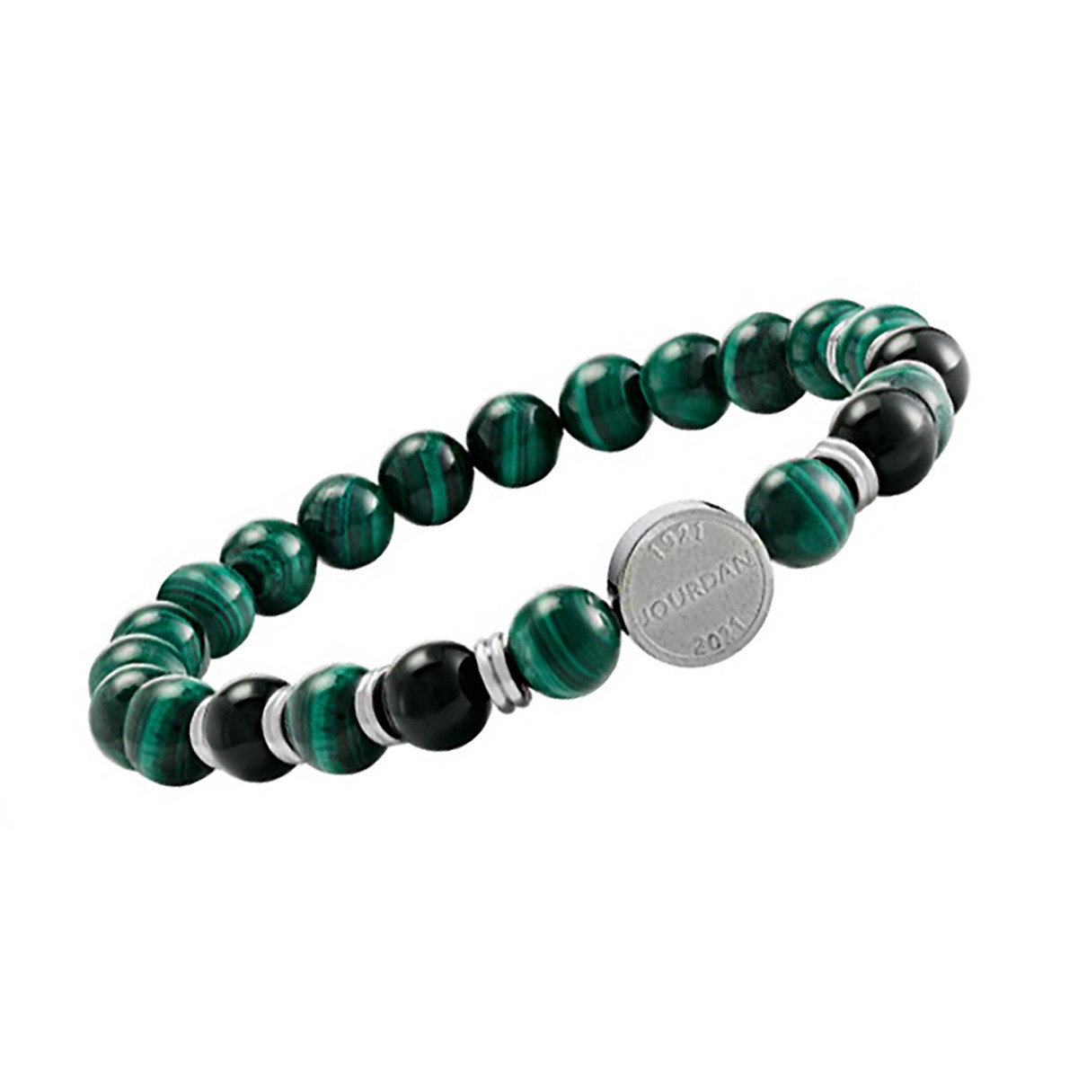 Bracelet Jourdan 1921 malachite et acier