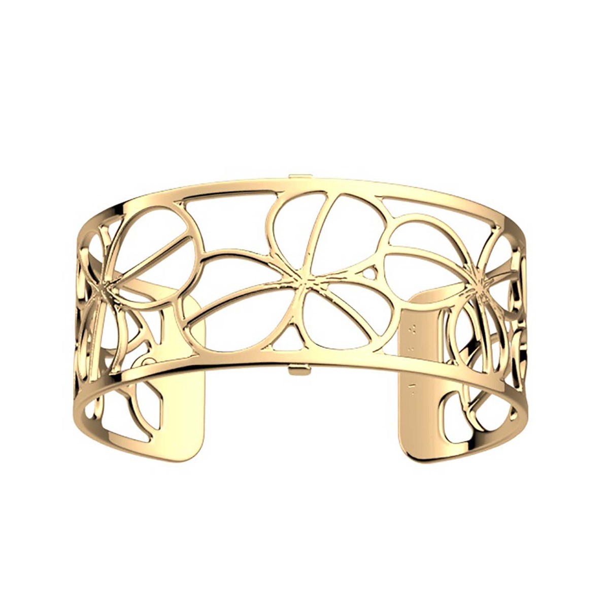 Bracelet jonc Les Georgettes Trèfle doré 25mm