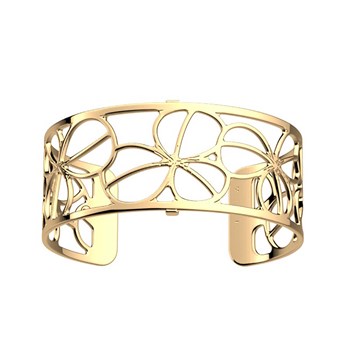 Bracelet jonc Les Georgettes Trèfle doré 25mm
