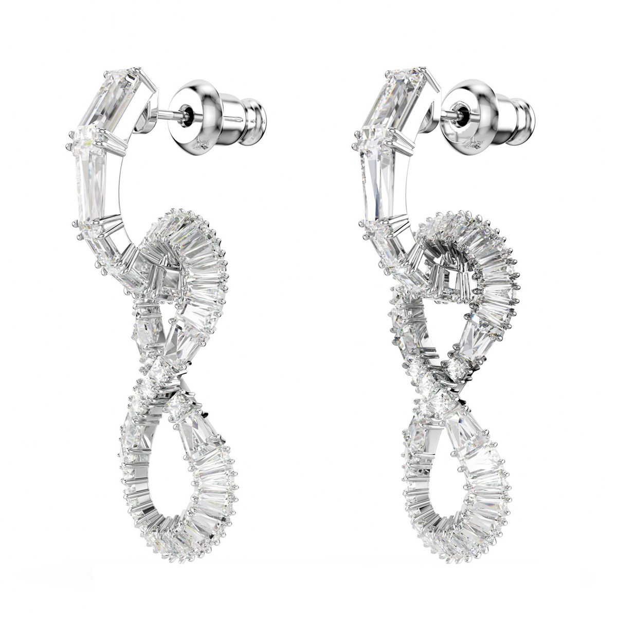 Boucles d'oreilles pendantes Swarovski Hyperbola_x000D_
infini - vue 4
