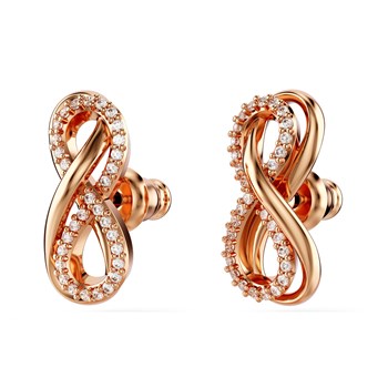 Clous d'oreilles Swarovski Hyperbola infini rosés