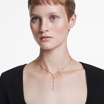 Collier en Y Swarovski Imber doré