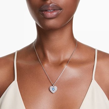 Collier Swarovski Idyllia coeur bleu