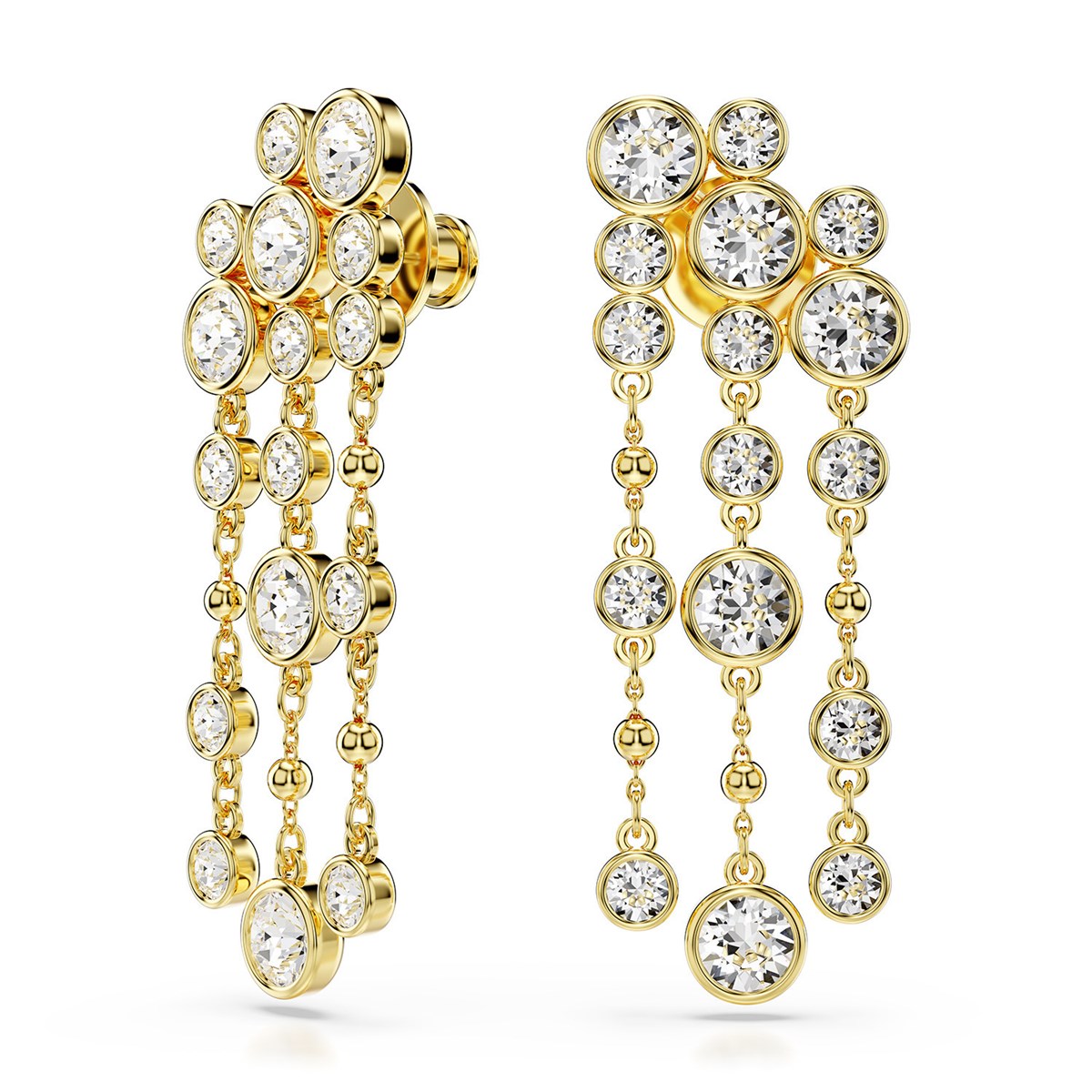 Boucles d oreilles pendantes Imber_x000D_
3 rangs - vue 3