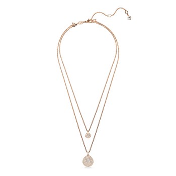 Collier Swarovski Meteora double rosé